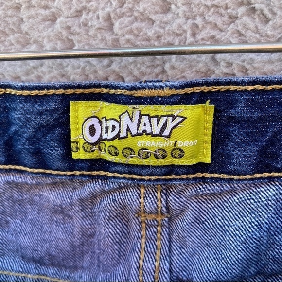 Old Navy Kids Straight Droit Astro Adjustable Jeans Sz 16 - Picture 8 of 12